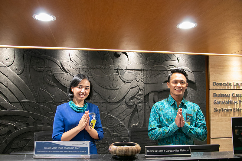 ガルーダ・インドネシア航空のビジネスクラスラウンジは、ビジネスクラスの乗客のほかに、ガルーダマイルズのプラチナ/ゴールド会員、スカイチーム エリートプラスの乗客が利用できる