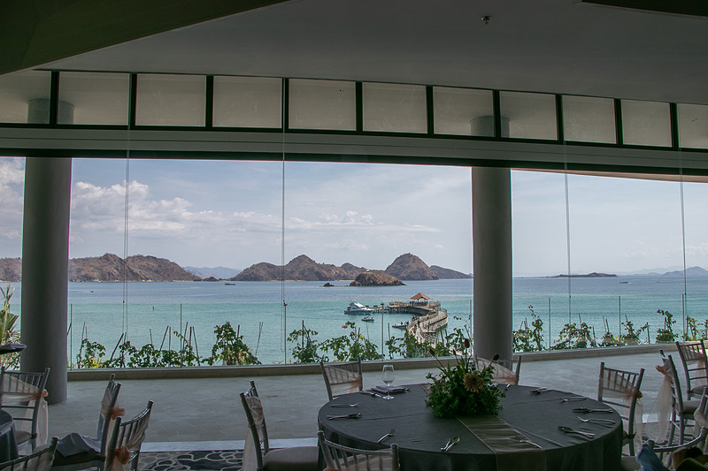 宴会場からの眺めも気持ちがよい