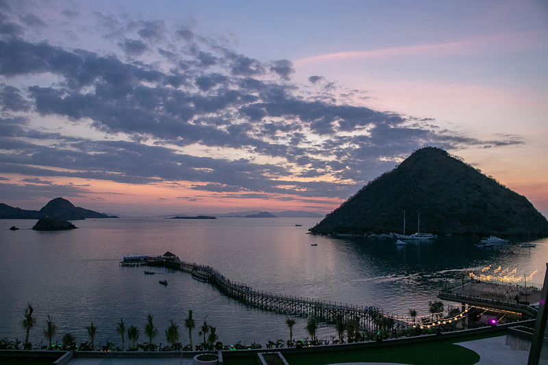 夕景は息をのむ美しさ