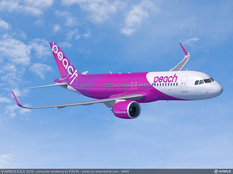 ピーチ（Peach Aviation）がエアバス A320neo型機を18機追加発注