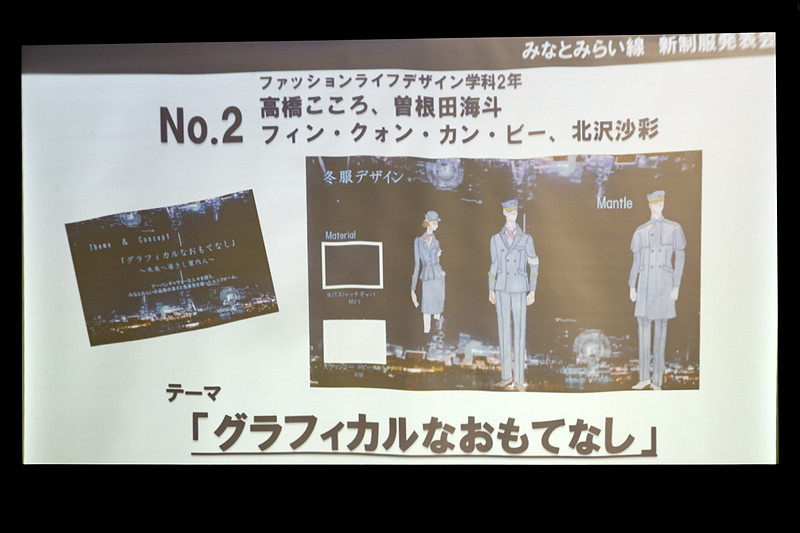 高橋こころさんらのグループのテーマはグラフィカルなおもてなし