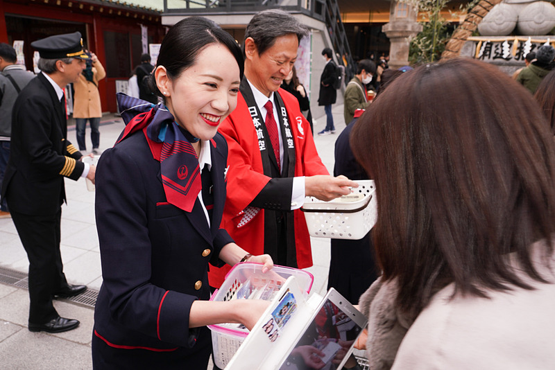 手書きメッセージの配布