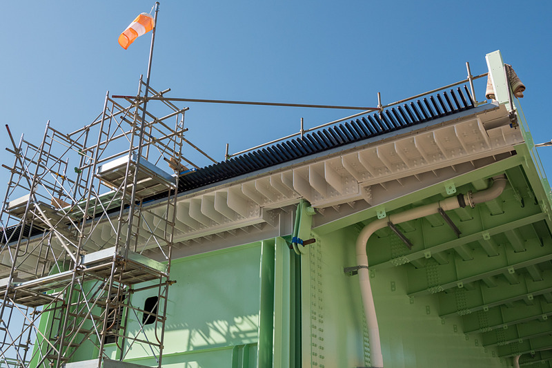 ジョイント部品も従来の橋桁から再利用している