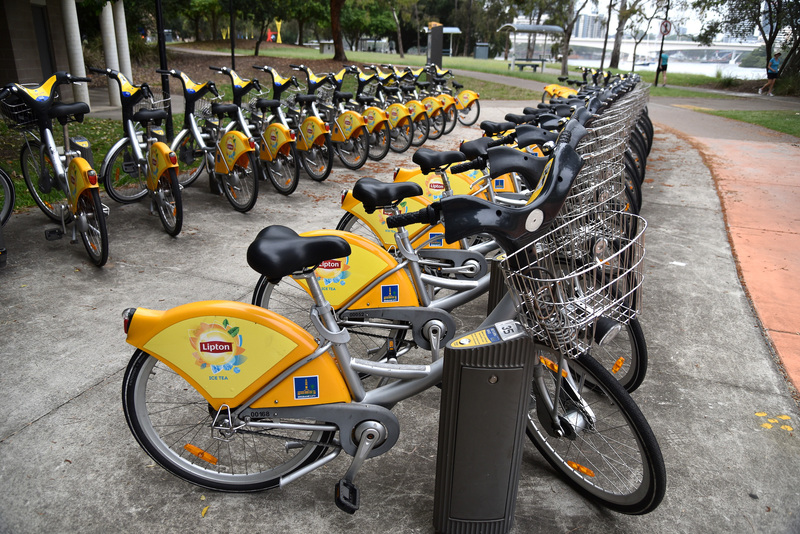 レンタサイクルの「City Cycle」を利用して専用道路を走るのも楽しい