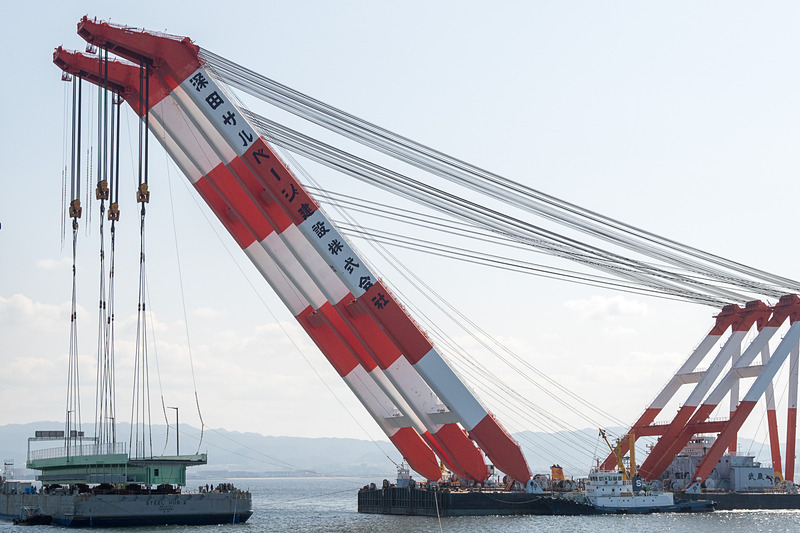 玉掛け作業を終えた状態