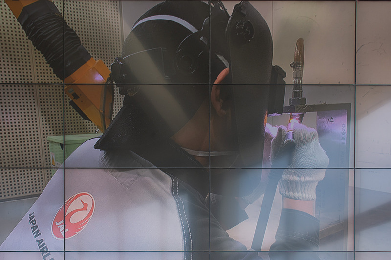 推進計のパイプの溶接