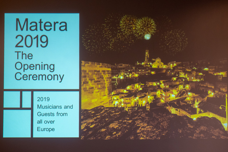 「Matera 2019」は2019年1月19日の19時19分からスタート