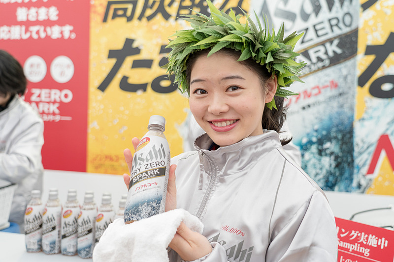 アサヒビールでは発売されたばかりの高炭酸飲料、アサヒドライゼロスパークをプレゼント！　ノンアルコールです