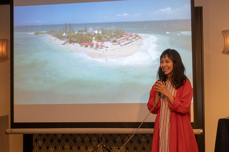 撮影時の様子を奈緒さんが説明した