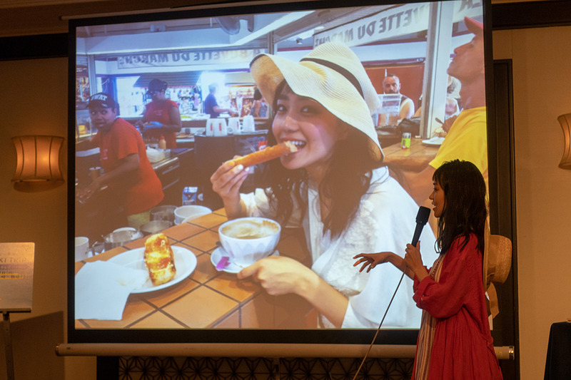 撮影時の様子を奈緒さんが説明した