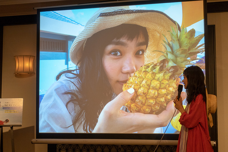 撮影時の様子を奈緒さんが説明した