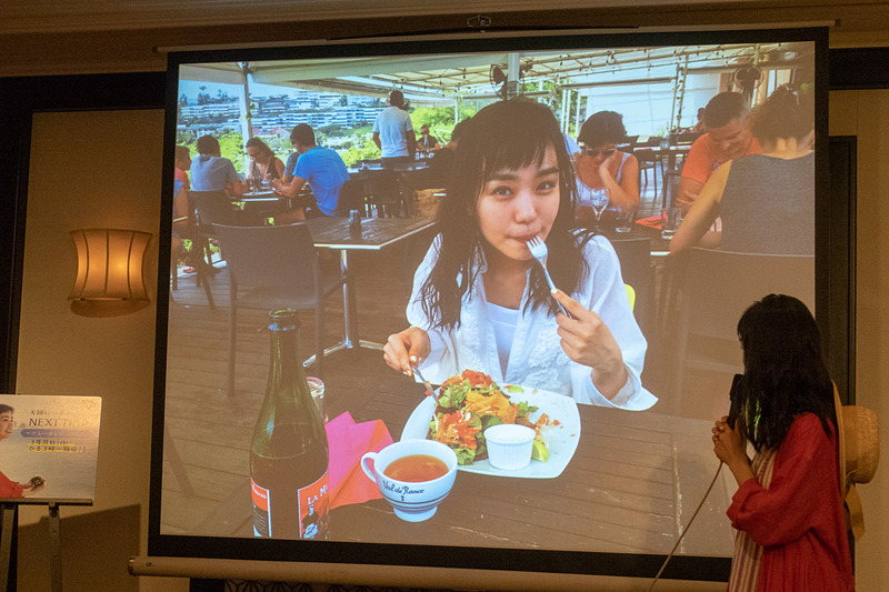 撮影時の様子を奈緒さんが説明した