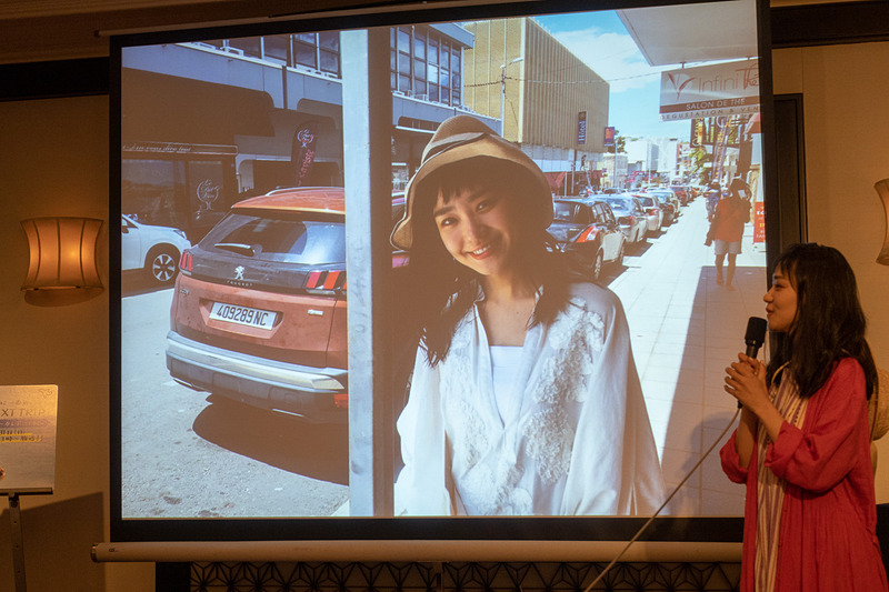 撮影時の様子を奈緒さんが説明した