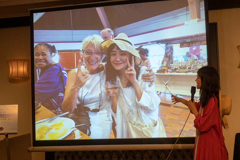 撮影時の様子を奈緒さんが説明した