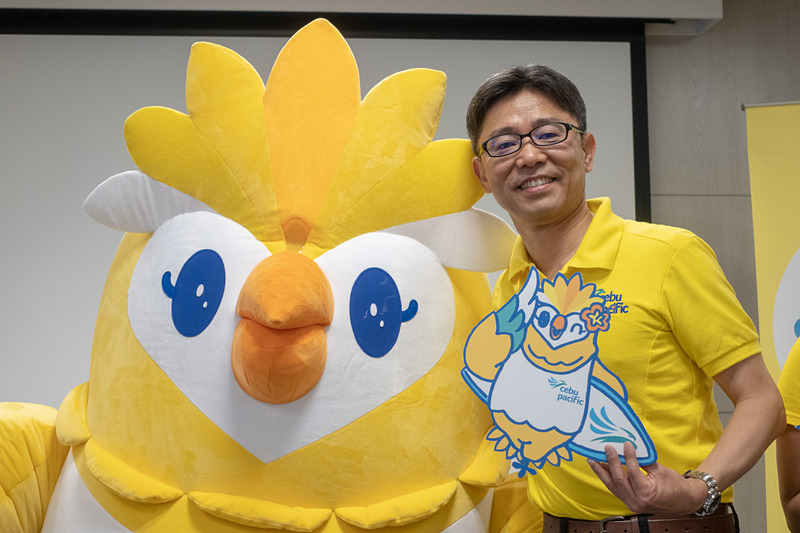 セブ・パシフィック航空が日本公式マスコットの姿と愛称を公開した