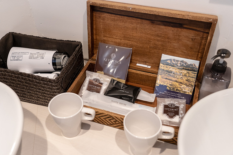 アメニティも一通り揃っています