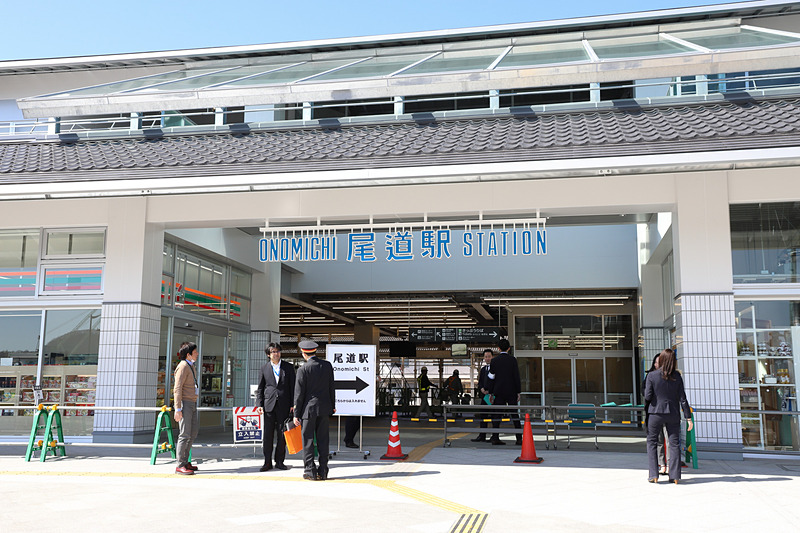 3月10日に開業を迎える尾道駅の新駅舎