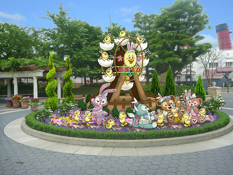 ダッフィーやジェラトーニたちと“うさピヨ”が戯れる姿に胸キュンなデコレーションも