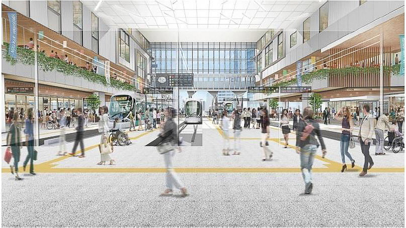 広島駅ビルの内観イメージ