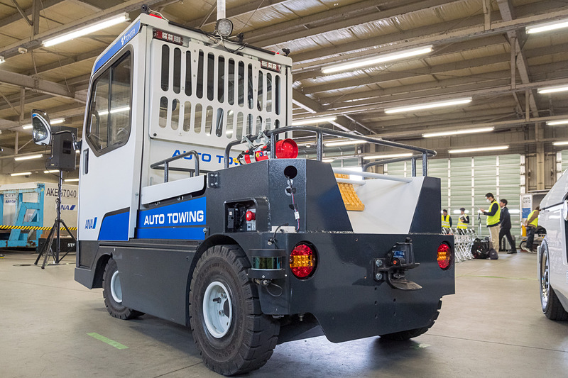 左後ろに装着されたLiDAR。後方近接物の検知に用いる