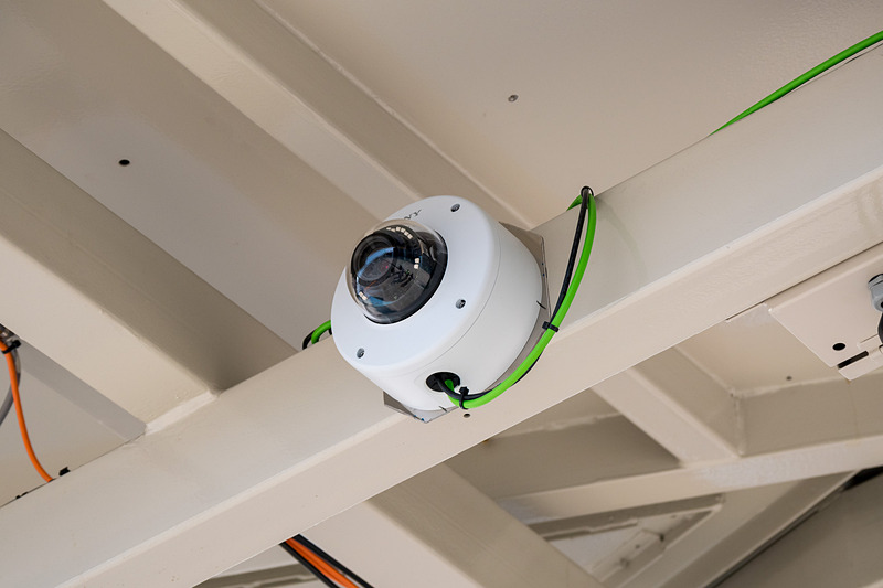 駐機した際のノーズギアの位置を認識するためのカメラ