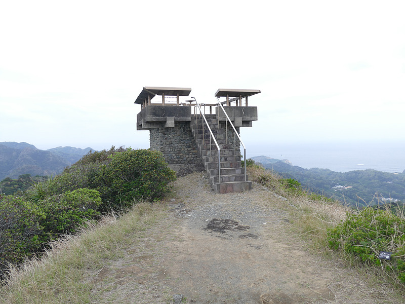 中央山の山頂付近にある展望台