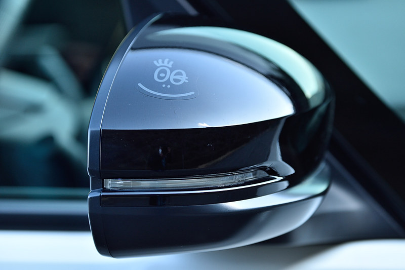 こちらはエクステリアステッカー。ドアミラー部、リアクォーター部の左右4枚セットで価格は8000円（税別）