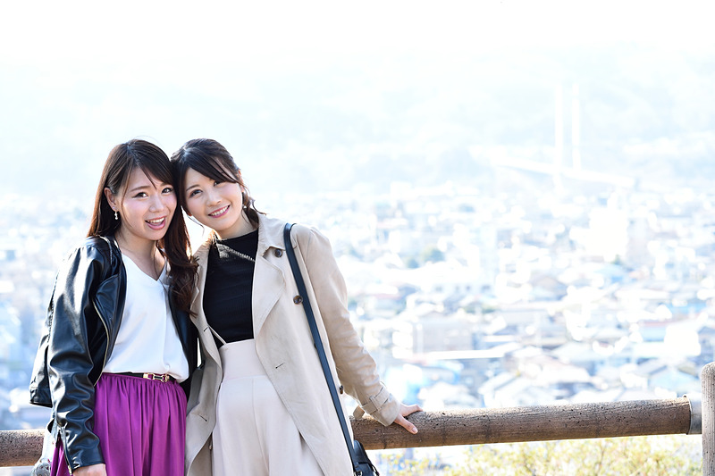 展望スポットから秩父の街を見る。なんとここに来た理由が「必勝祈願なので表彰台イメージで高いところに行こうということになりました」だった