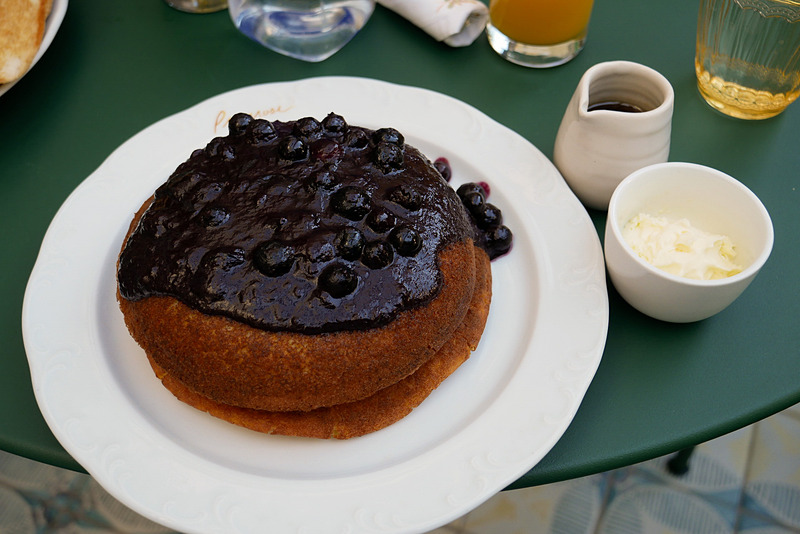 Primroseの象徴的なメニューの1つ、「Buttermilk Pancake」。ブルーベリージャムのトッピングが特にお勧めとのことです