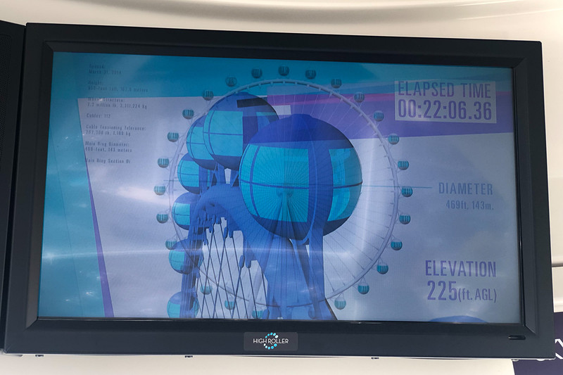 ホイール全体における現在位置はリアルタイムで液晶画面に表示されている