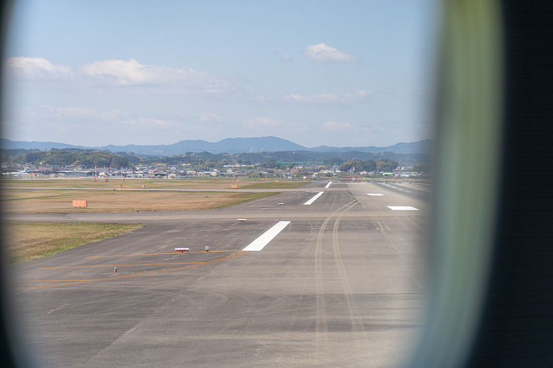 本拠地、宮崎空港を出発です