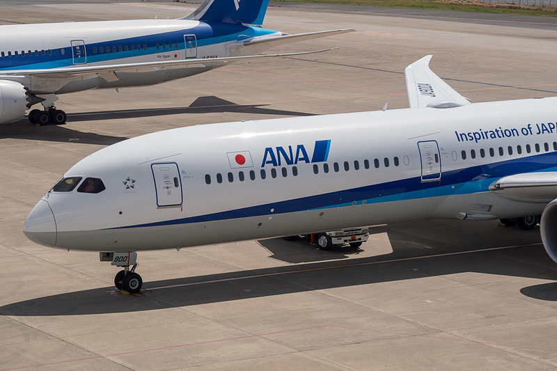 機体を上方から