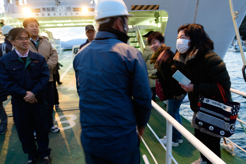 これまでの運航に感謝を伝える