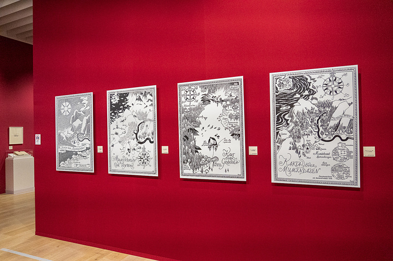 「ムーミン展 THE ART AND THE STORY」の展示物