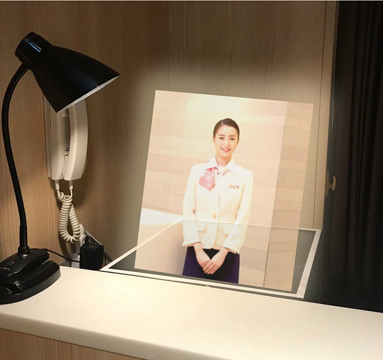 3Dホログラム・ディスプレイのイメージ