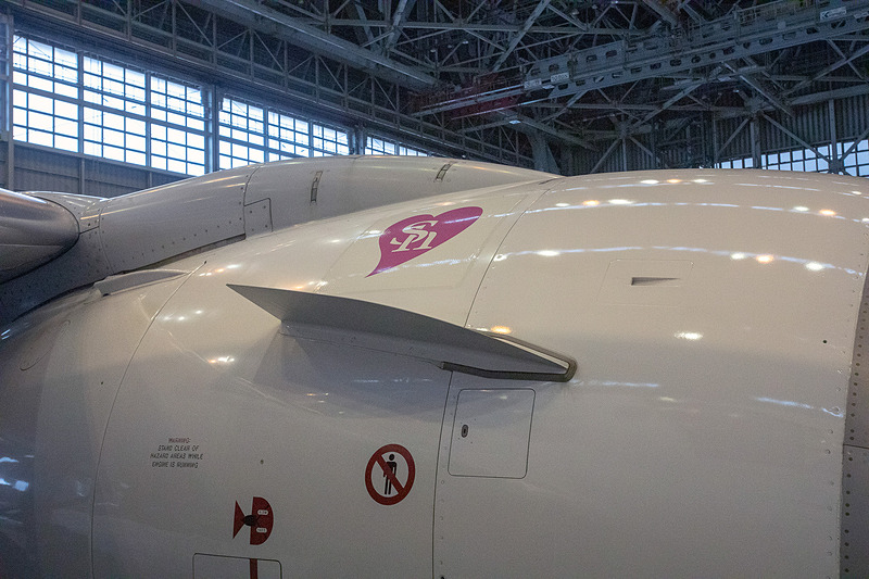 エンジンカウルにもロゴが入る