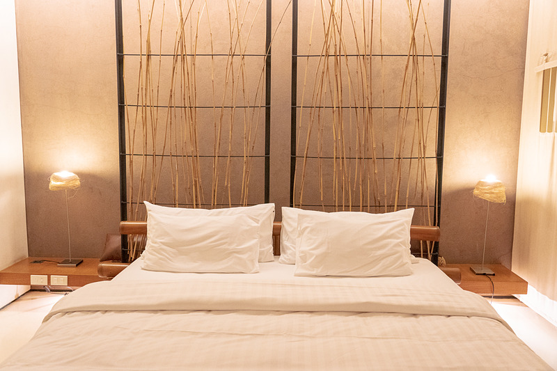 自然素材を随所に使ってナチュラル感を演出したゲストルーム