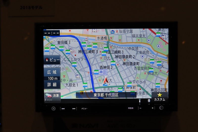 従来モデルの地図