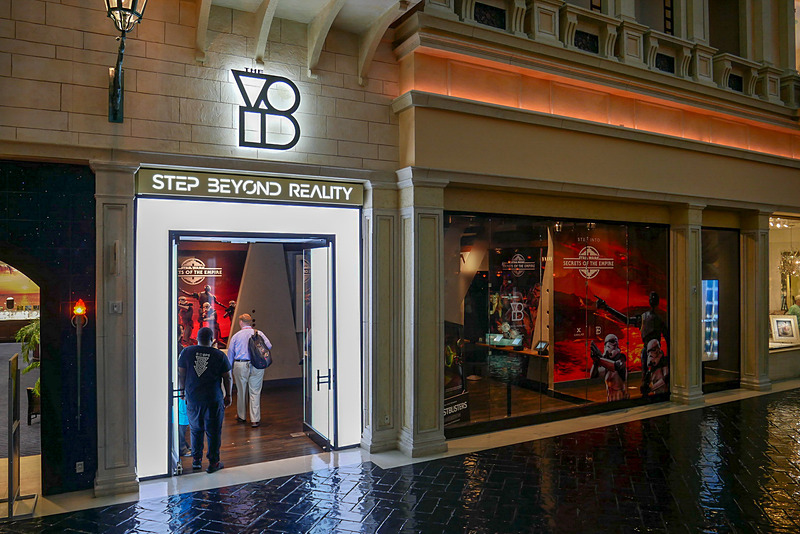 The Grand Canal Shoppersにある、VRアミューズメント施設「The VOID at Grand Canal Shoppes」。スター・ウォーズのVRコンテンツが楽しめます