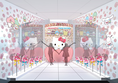 ハローキティ、誕生45周年のお祝いを東京スカイツリーで開催 「HELLO