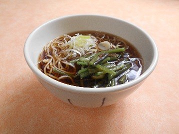 山菜津軽そば（550円）