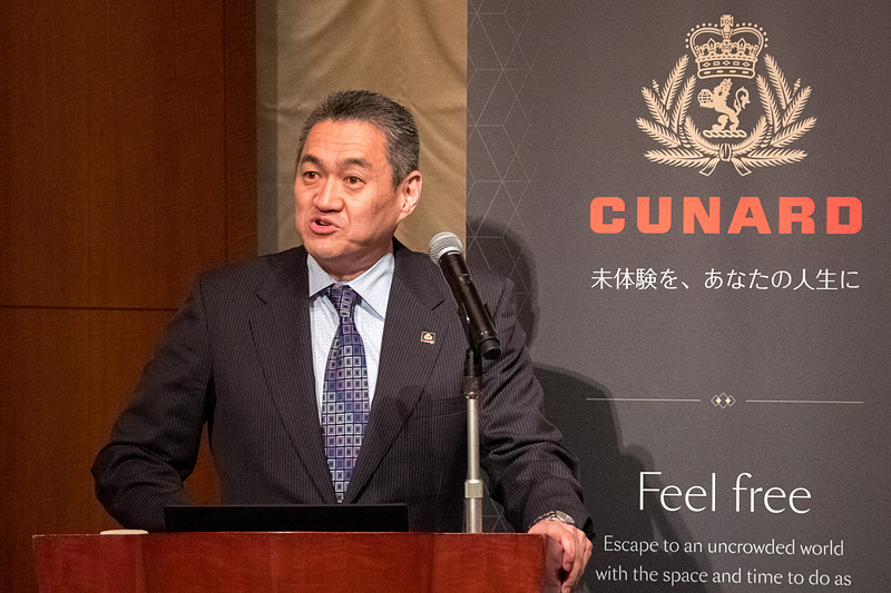 キュナード・ライン ジャパンオフィスのコマーシャル・ディレクター 浅井信一路氏