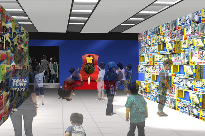 新旧のパッケージ展示（イメージ）