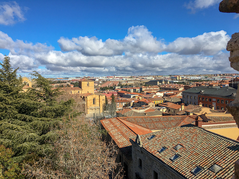 城壁の上からの景色