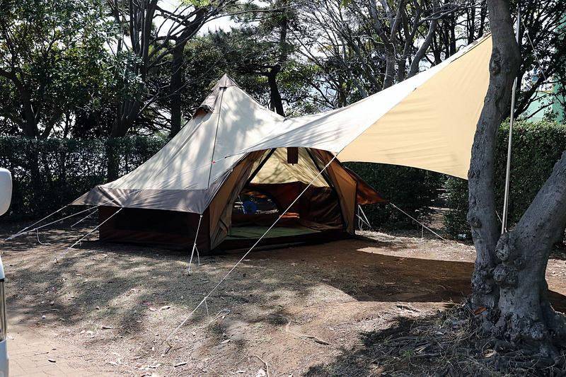 城南島海浜公園オートキャンプ場でキャンプを楽しんだ