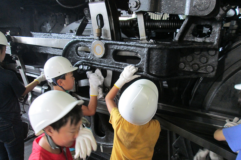 SL動輪磨き体験