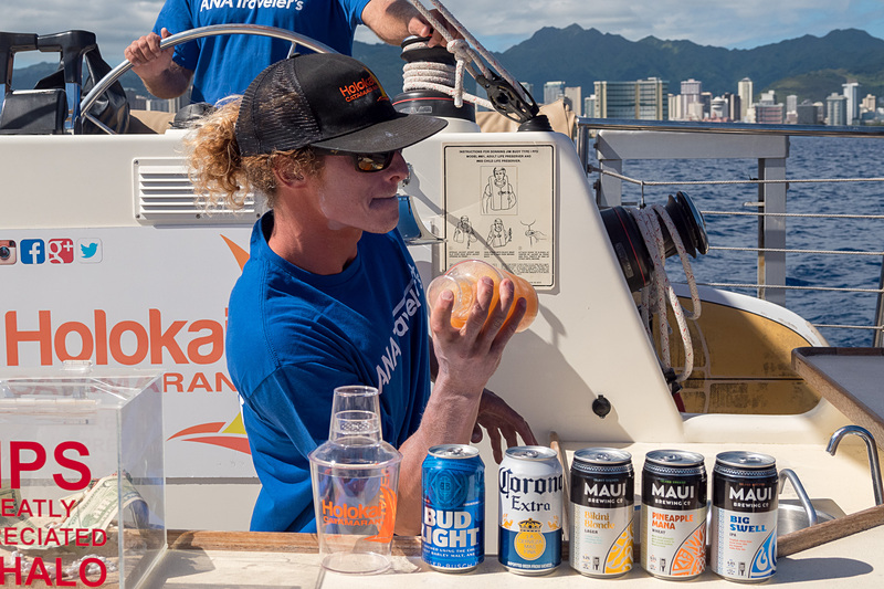 Holokai Catamaranオリジナルのカクテル。アルコールは強めな感じだがフルーティで飲みやすかった