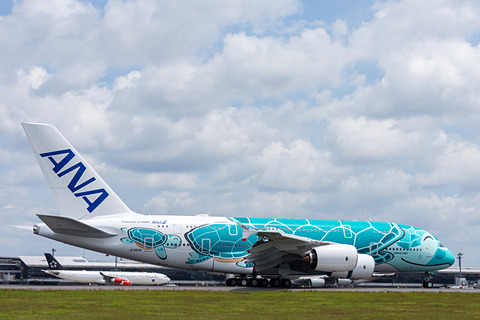 2機 ANA A380 FLYING HONU（2号機 1/500) 全日空商事 A380 ANA 全日空 FLYING HONU(フライングホヌ/カイ