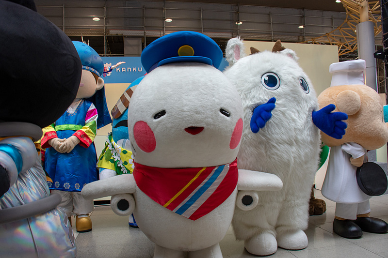 マスコットキャラクターたちと記念撮影できるのもポイント