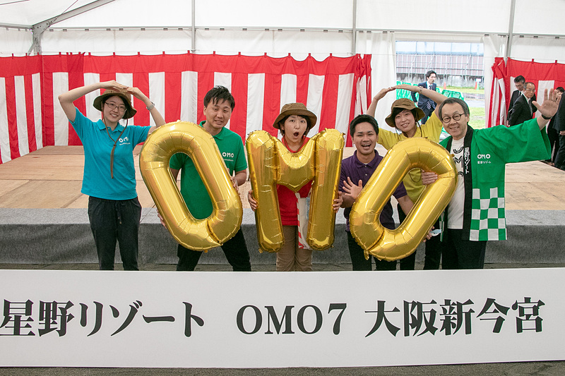 星野リゾートは大阪・新今宮駅前に建設予定の都市観光ホテルについて、施設名を「OMO7 大阪新今宮」とすることを発表し、現地で起工式を行なった